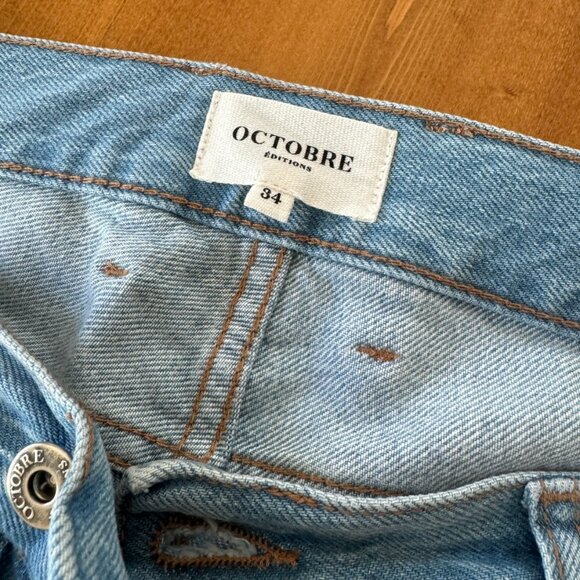 Men's Blue Straight Jeans - Picture 2 of 5